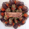 Festival Of Colors Deco Mesh Autumn Wreath With Adorable Squirrel