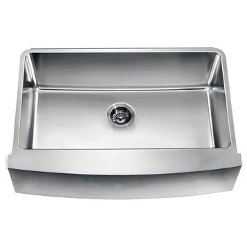Dawn Undermount Single Bowl With Curved Apron Front Sink