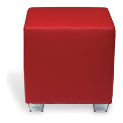 Hancock Red Ottoman - Products