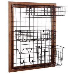 Rustic Wall Organizers by Wilco Home