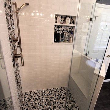 Modern Glam - master bath remodel