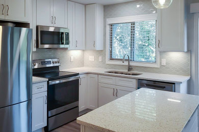 Inspiration for a coastal kitchen remodel in Other