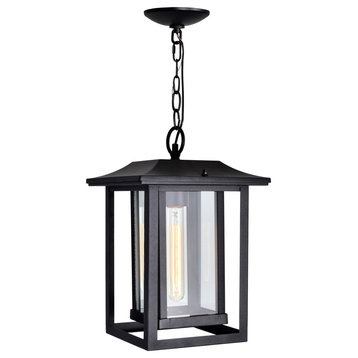 Winfield 1 Light Black Outdoor Hanging Light