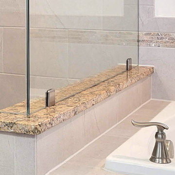90 Degree Corner Shower with Clear Glass
