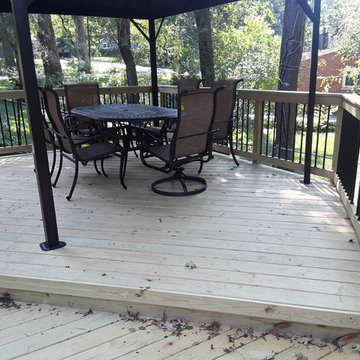 Multi Level Wood Deck Design in West Chicago, IL