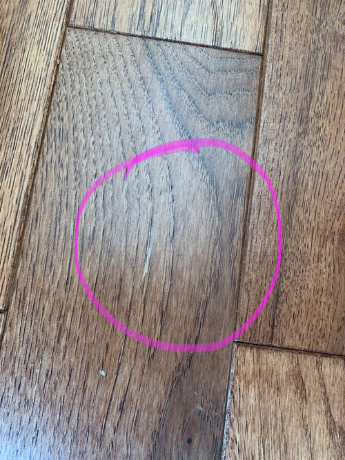 Prefinished hardwood floors finish chipping off?