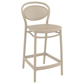 Marcel Counter Stool Taupe, Set of 2