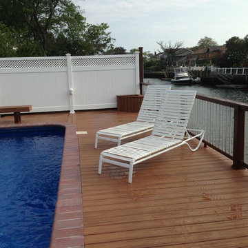 Trex Transcends Tropics Tiki Torch Decking