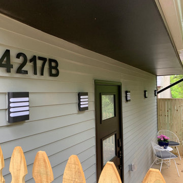 Garage Converted to Two-Story Accessory Dwelling Unit