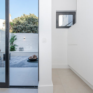 Glazed Corridor Opening to the Private Terrace in Lisbon