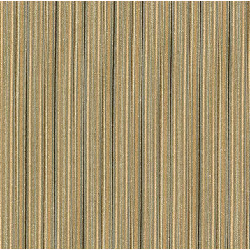 Navy, Blue And Beige Thin Stripe Woven Upholstery Fabric By The Yard