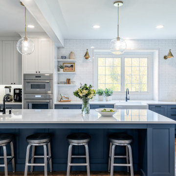 A Bright and Vibrant Kitchen and Mudroom Remodel