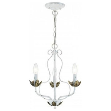 3 Light Chandelier In Transitional Style-15.5 Inches Tall and 13 Inches