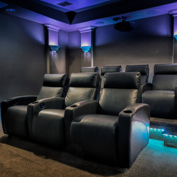 United Leather Custom Theater Seating in Frisco, TX