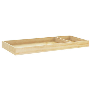 Babyletto Pine Wood Universal Wide Removable Changing Tray in Natural