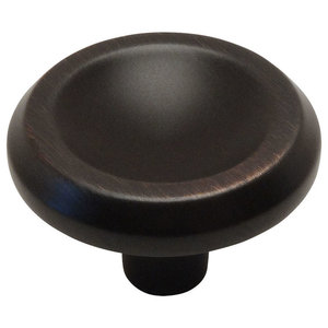 25 Pack Cosmas 4623FB Flat Black Cabinet Hardware Round Knob 1-1//8 Diameter