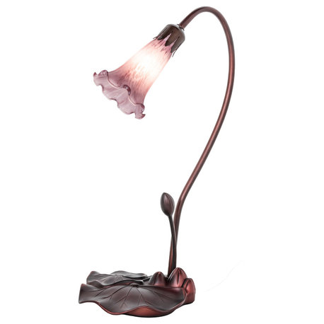 16 High Lavender Pond Lily Mini Lamp