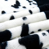 Cow Flowers Faux Fur and Sherpa Blanket, Queen