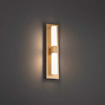 Camelot LED Wall Sconce, Aged Brass
