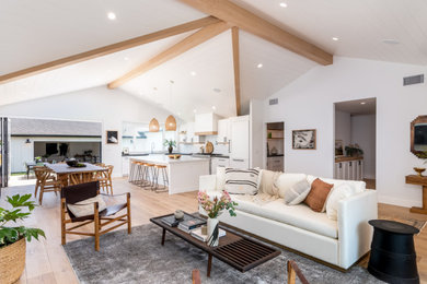 Inspiration for a contemporary living room remodel in Orange County