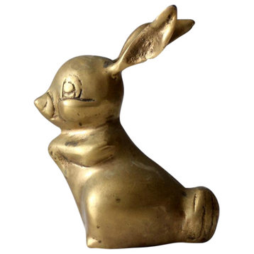 Consigned, Vintage Brass Bunny Rabbit