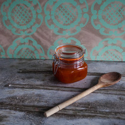 'Mint Geo in Maple' glass splashback - Wall And Floor Tile