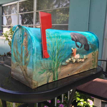 Hand painted 3D mailboxes