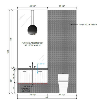 Architectural Precision in Powder Room Design