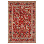 Bareens Designer Rugs - Bohemien Ziegler Jospeh Rust Blue Hand-Knotted Wool Rug - 8'11'' x 12'0'' - Enhance the ambiance of your home with this magnificent Persian-influenced Turkish hand-knotted rug made by skilled artisans capable of creating the most exceptional vegetable dyes and hand-spun wool. This exquisite handmade rug is a one-of-a-kind Peshawar Kafkaz, otherwise identified as Chobi, Chobi Peshawar, Oushak, or Ziegler rug. These handmade rugs are crafted in Pakistan utilizing superior-quality wool imported from Australia, New Zealand, and Korea in two types of weaves: the Persian weave and the Mori weave. This rug is meticulously crafted by hand using the finest natural vegetable dyes extracted from local plants. The artisans use a blend of hand-spun local and fine merino wool, resulting in a rug with a compelling texture, higher lanolin content, and longer staple. The artisans occasionally incorporate natural or artificial silk into the pile to enhance specific motifs. The finished product is an awe-inspiring execution of flawless design and an understated palette that exudes elegance.