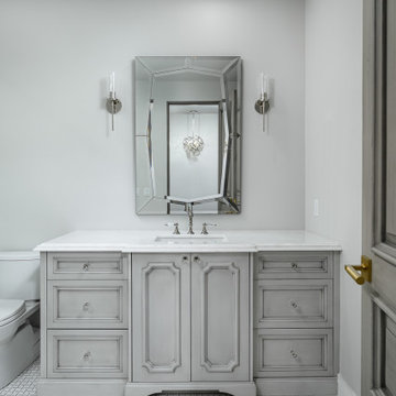 Guest Bathroom Grey Vanity
