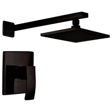 Viace Series 1-Spray 12.55" Fixed Showerhead, Oil Rubbed Bronze