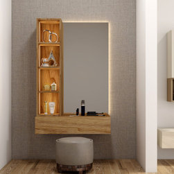 Dressing table in Avellino Walnut finish supplied by Inspired Elements - Dressing Tables