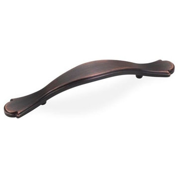 Elements Gatsby Footed 5-1/4" Arch Pull - Dark Brushed Antique Copper