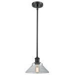 Innovations Lighting - 1-Light Orwell 9" Pendant, Matte Black, Glass: Clear - A truly dynamic fixture, the Ballston fits seamlessly amidst most decor styles. Its sleek design and vast offering of finishes and shade options makes the Ballston an easy choice for all homes.