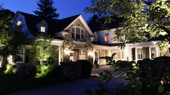 Outdoor Lighting Defining spaces in New Cannan, Ct.