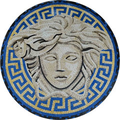 36 Versace Medusa Marble Mosaic Handmade Greek Border Artwork