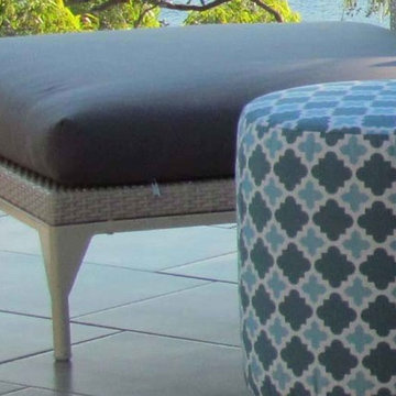 Clontarf Home - Osier Belle French Poufs