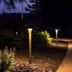 Canton, GA House Project #2 Brass LED Path Lighting Fixture - Path Lights