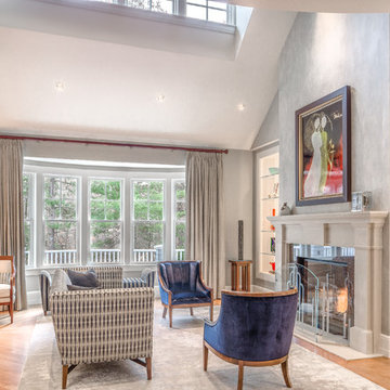 Living Room - Needham Custom Home - 01