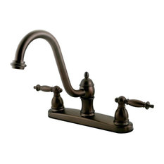 Belle Foret Kitchen Faucets Houzz Kingston Br Double Handle 8 Centerset Kitchen Faucet Without Sprayer Kb3115tlls Faucets