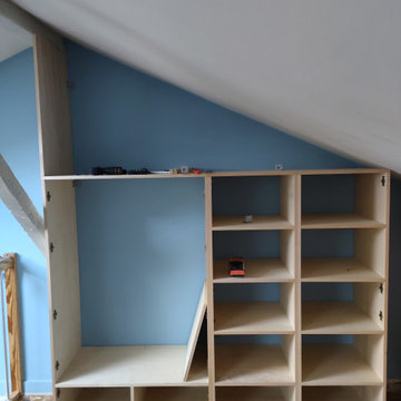 Création d'un dressing sous pente