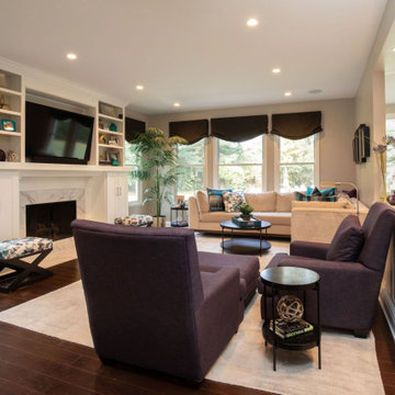 Glamorous Kitchen, Dining and Living Renovation with Entertaining in Mind