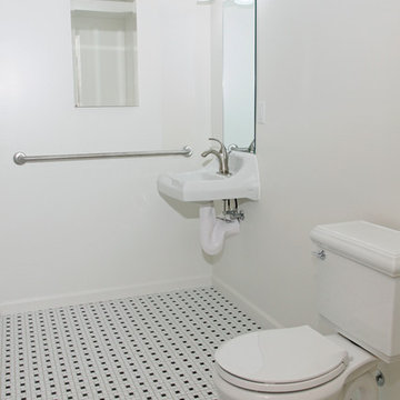 ADA Compliant Bathroom With Wheelchair Accessible Shower