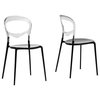 Orlie Color-Block Modern Dining Chairs, Set of 2