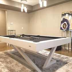 Trinity Pool in White - Game Tables