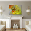 40"x30" Olivine Original Large Green Yellow Modern Abstract Painting
