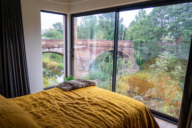 Contemporary bedroom in Edinburgh.