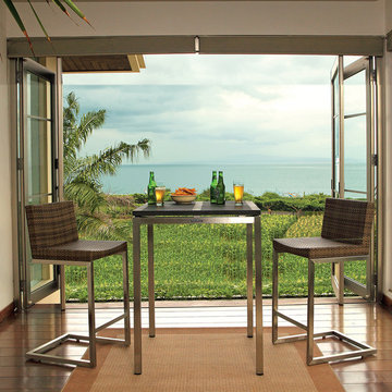 Outdoor Wicker Bar Chairs