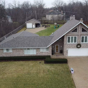 NEW ROOF PHOTOGRAPHED WET