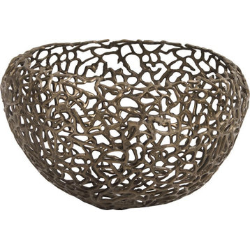 HOWARD ELLIOTT Basket Nest Deep Bronze Aluminum